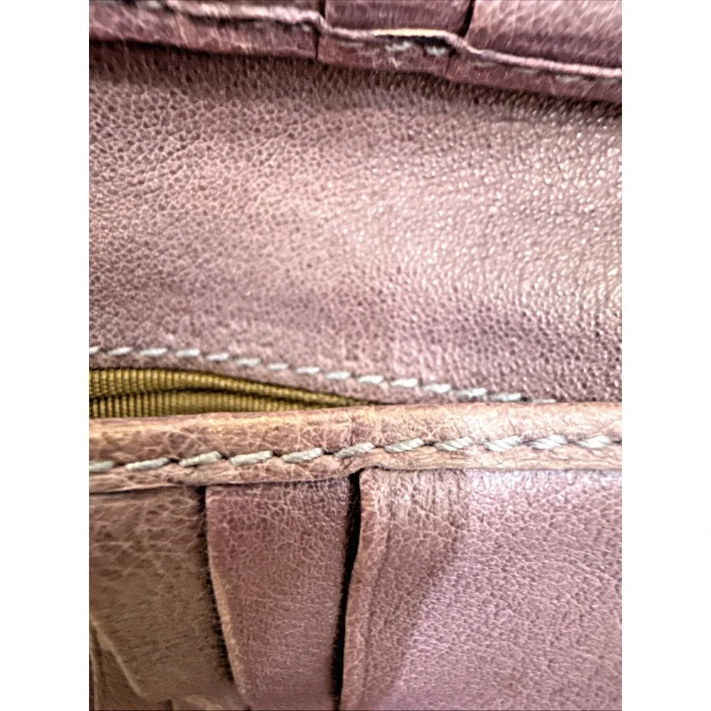Salvatore Ferragamo Pink Purple  Gancini Bifold Wallet Credit Card Coin *AS IS